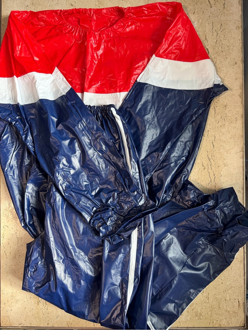 Healthways Sweat/Sauna/ Waterproof Top and Pants Suit vintage 1980s Small/Medium